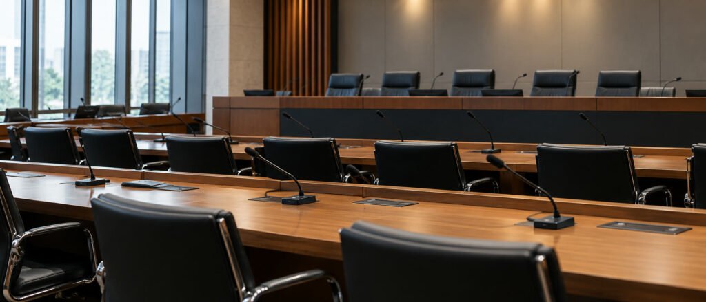 Imagem ilustrativa contextual: legislative committee.