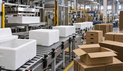 Imagem ilustrativa contextual: packaging factory.