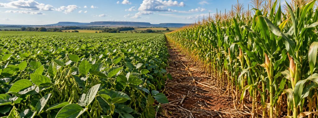 Imagem ilustrativa contextual: soy corn.