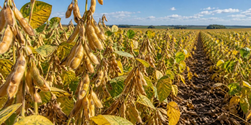 Imagem ilustrativa contextual: soybean close.