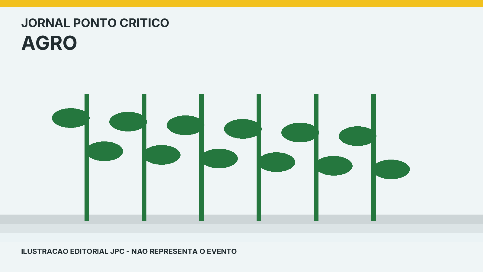 Ilustração editorial JPC: agro. Não representa o evento.